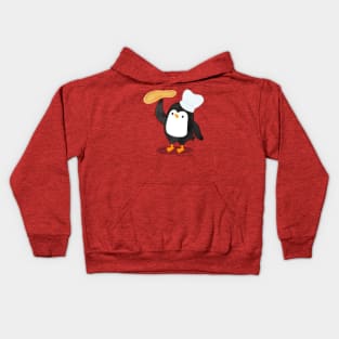 Steve Penguin Pizza Maker Kids Hoodie